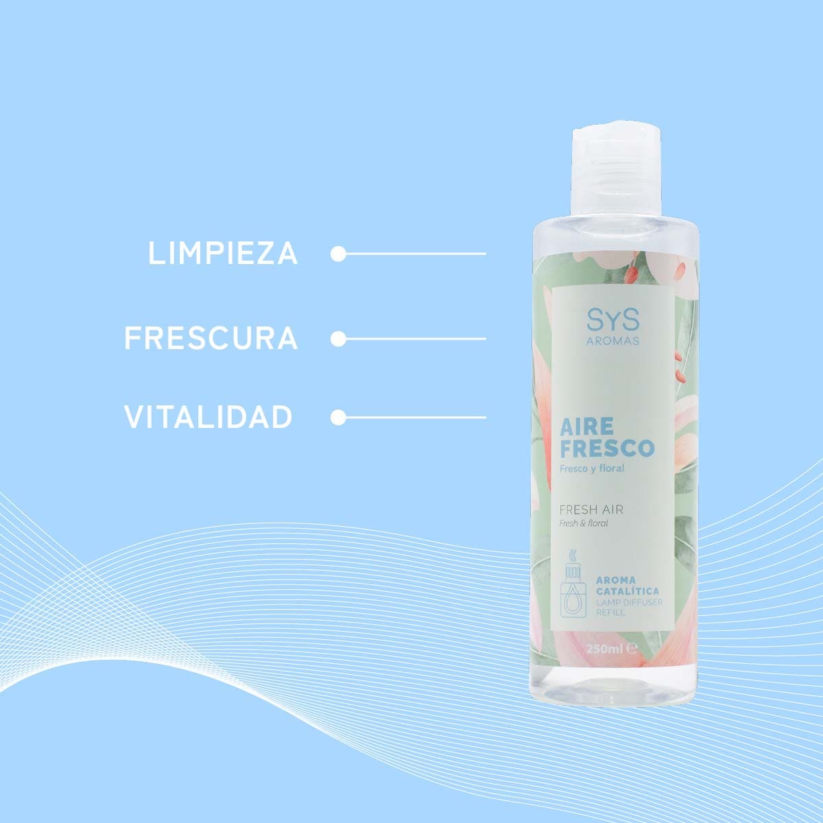 Comprar Aroma Lampara Catalitica Aromaterapia 250ml Aire Fresco SYS Aromas