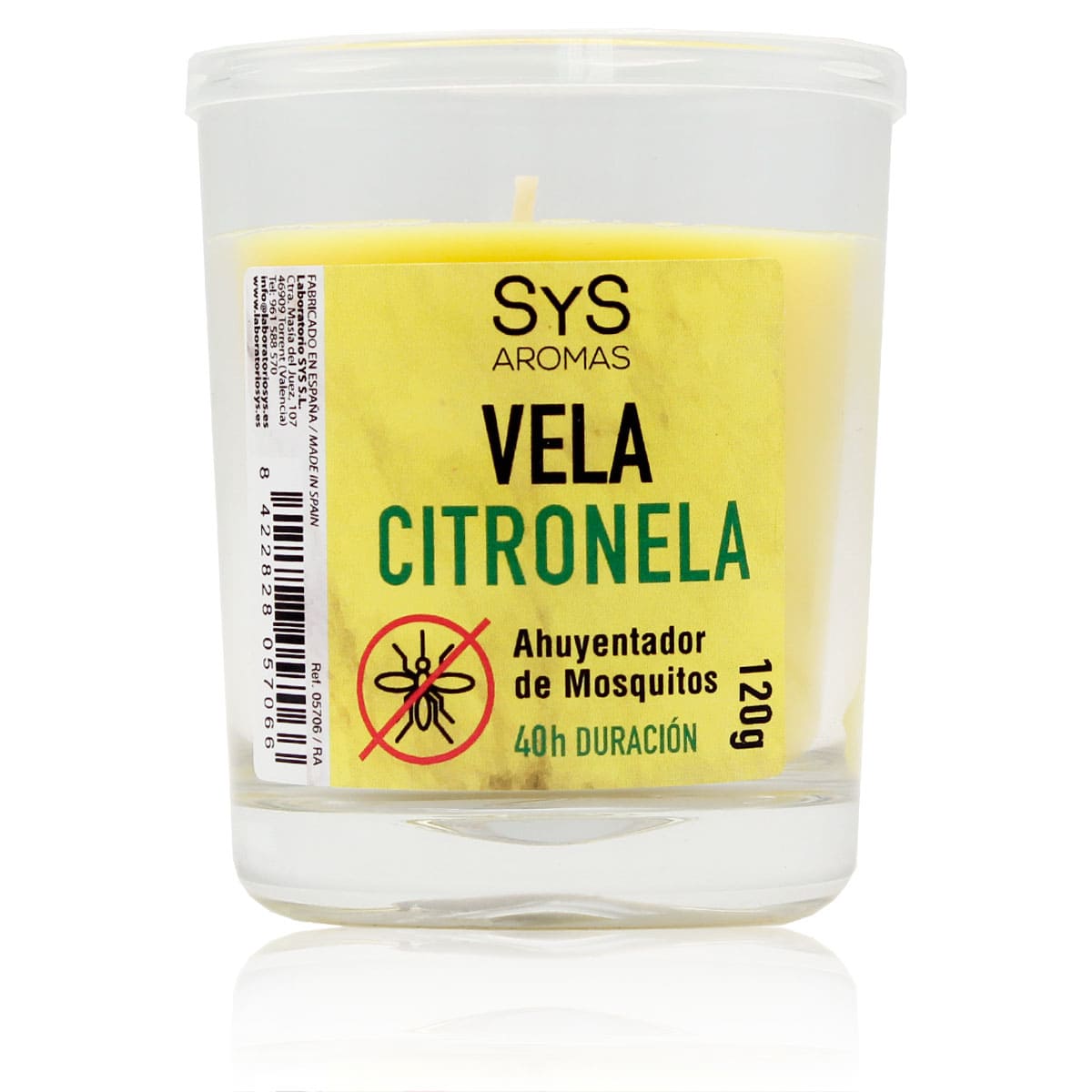 Comprar Vela de Citronela 120g - 40 horas - SYS Aromas