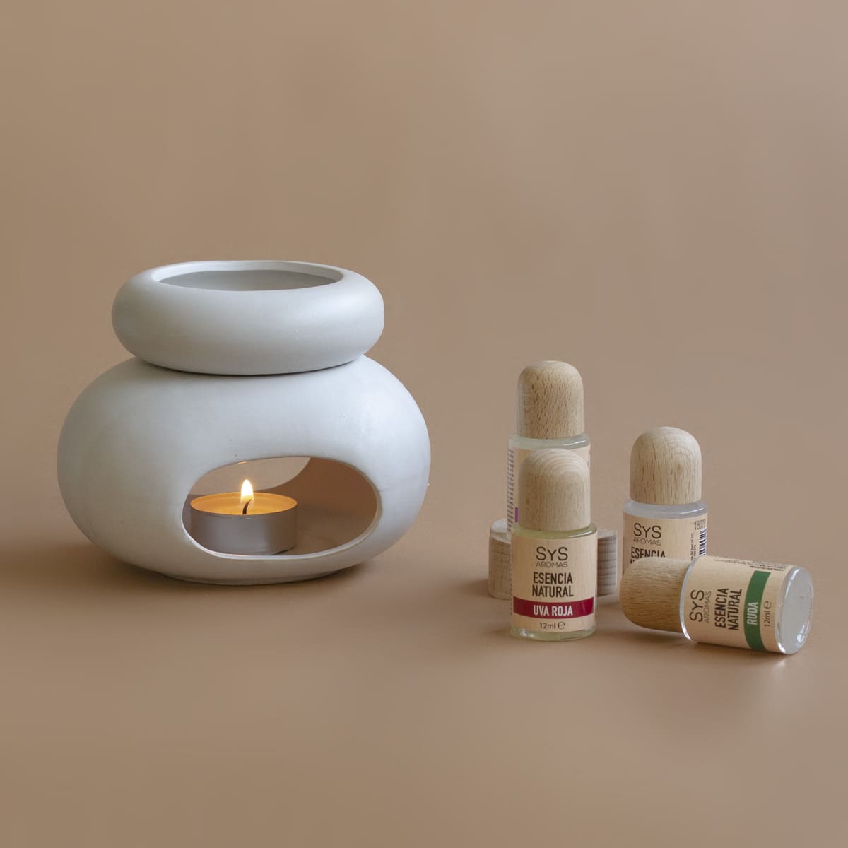 Comprar Quemador Cera Zen Ceramica Blanca SYS Aromas