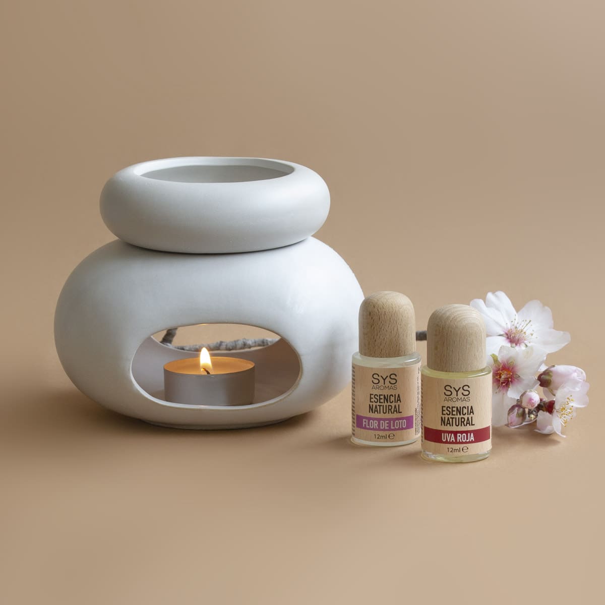 Comprar Quemador Esencias Zen Ceramica Blanca SYS Aromas