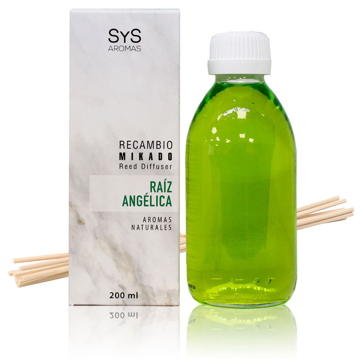 Buy Angelica Root Mikado Refill 200ml + Sticks Marmol Collection SYS Aromas