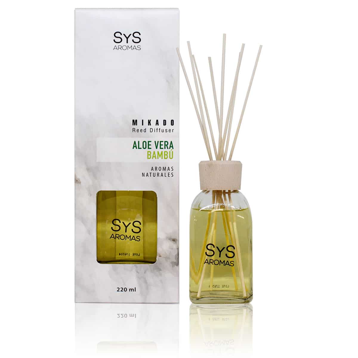 Buy Aloe vera Bamboo Mikado Air freshener 220ml Marmol Collection SYS Aromas