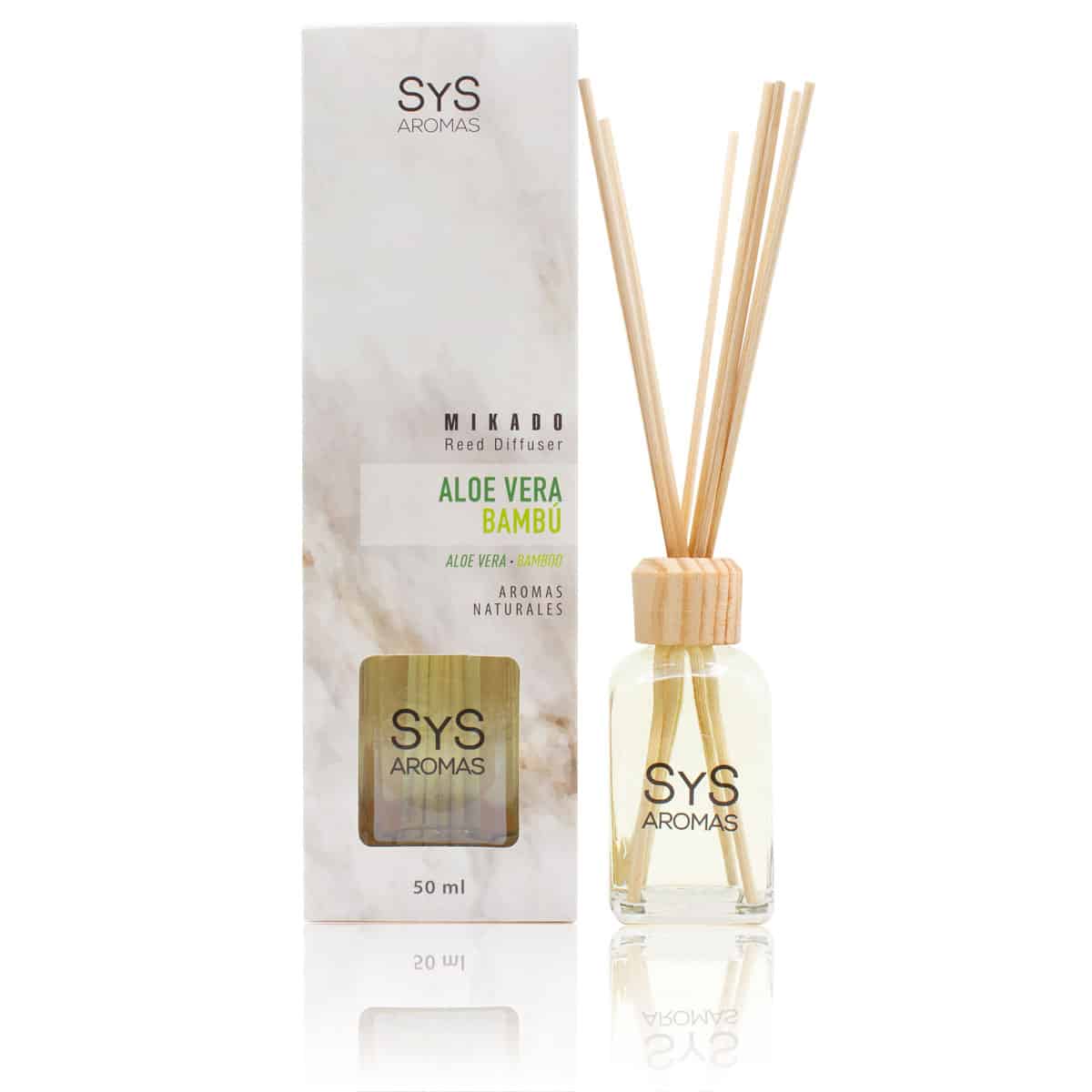 Comprar Ambientador Mikado SyS Aloe Vera Bambú 50 ml Marmol Collection SYS Aromas