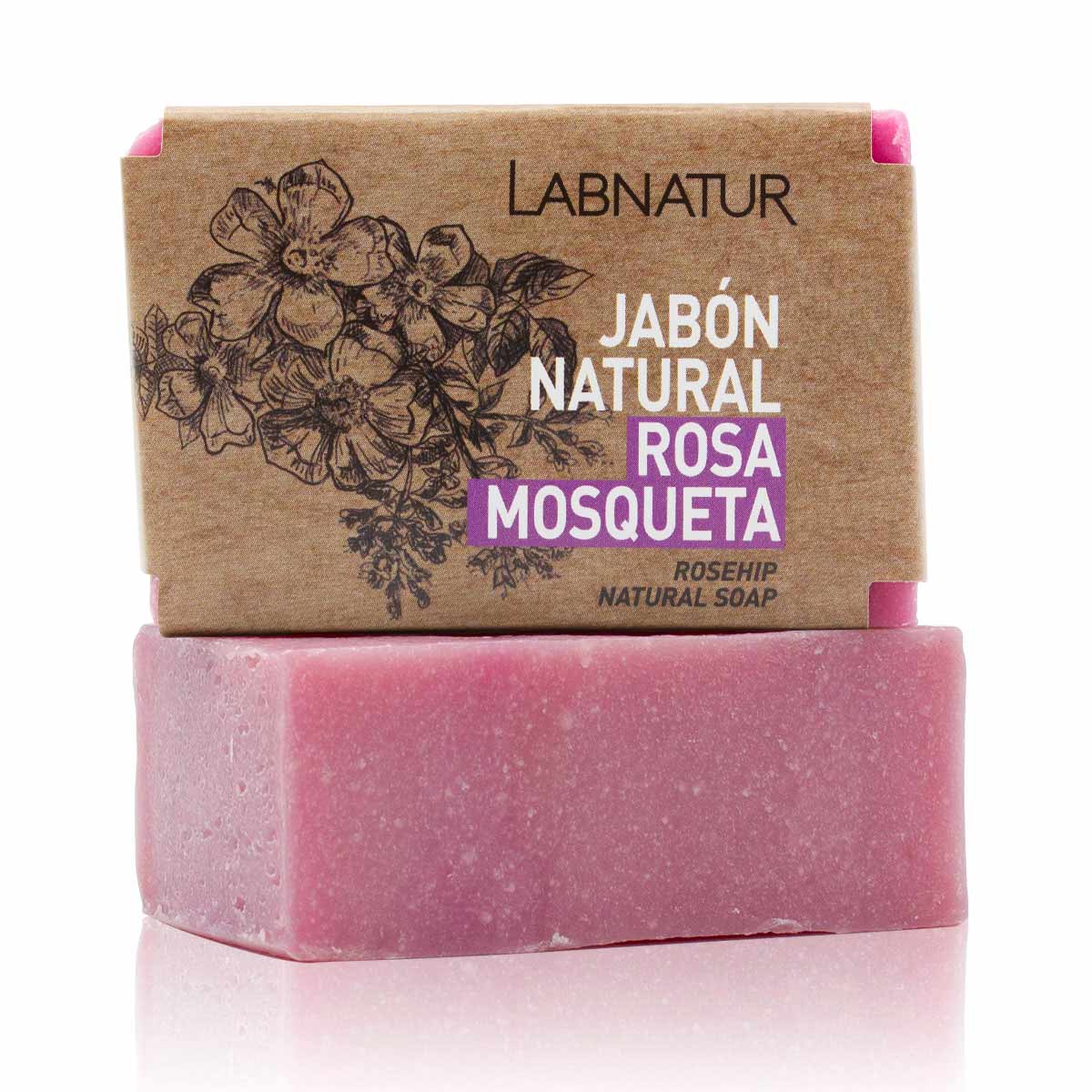 Jabón Natural Rosa Mosqueta 100 g Labnatur