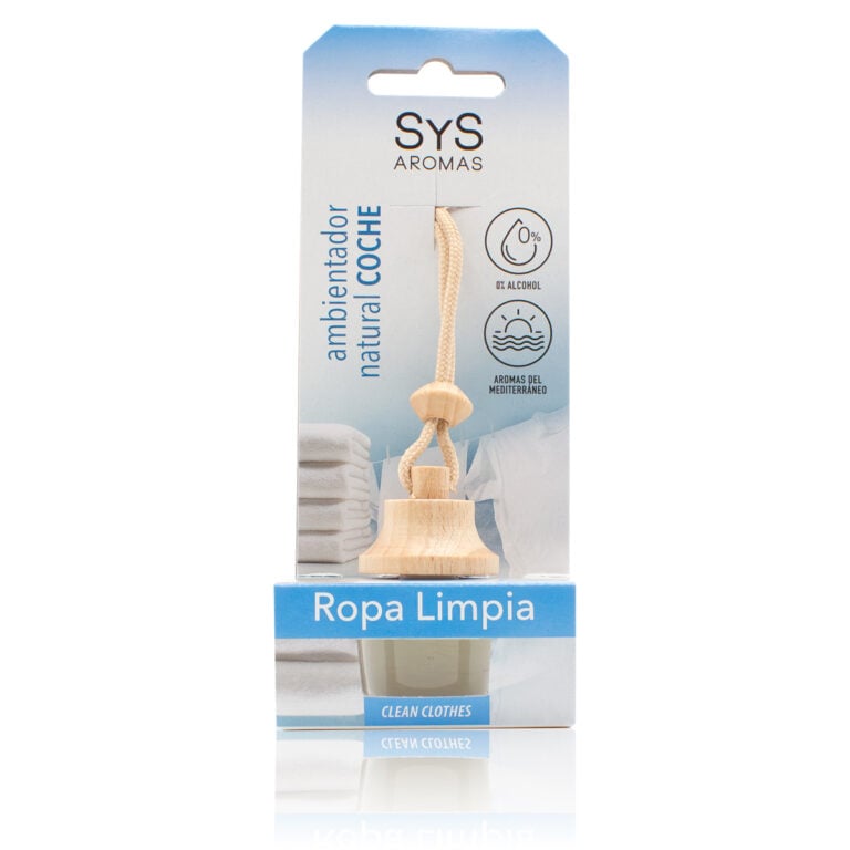 Ambientador coche Ropa Limpia 7ml Style SYS Aromas colgante retrovisor aroma fresco y limpio