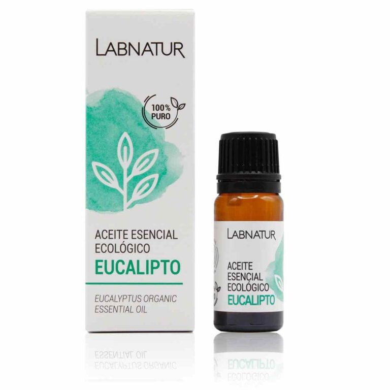 Aceite Esencial Eucalipto 100% Puro 10ml Labnatur natural, ecológico y vegano para difusor, masajes, piel y cabello.