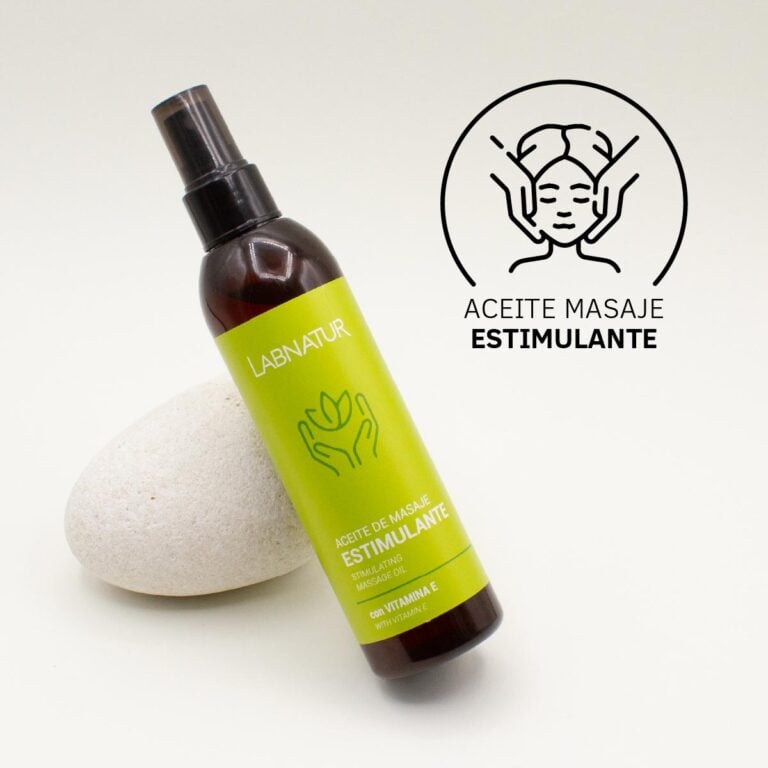 Aceite Masaje Estimulante Labnatur 200ml para masaje corporal revitalizante con vitamina E.