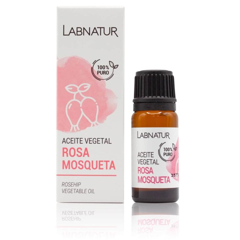 Aceite Vegetal Rosa Mosqueta 100% Puro 10ml Labnatur natural y vegano para piel, cabello, uñas y cutículas.