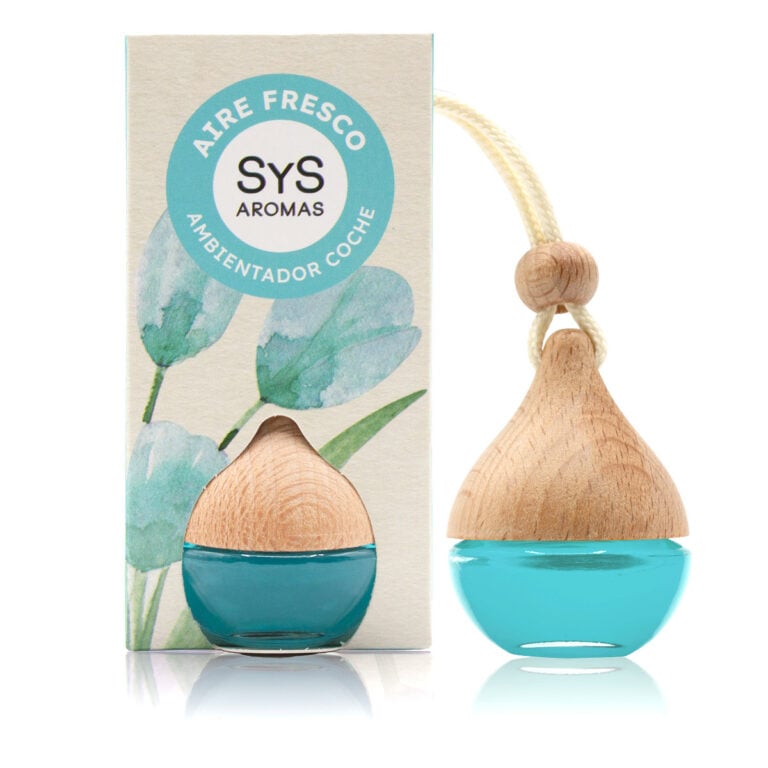 Ambientador Coche Aire Fresco 6ml Gota SYS Aromas colgante para retrovisor aroma fresco y mediterráneo