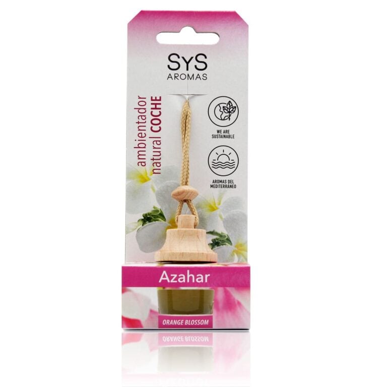 Ambientador coche Azahar 7ml Style SYS Aromas colgante retrovisor aroma floral mediterráneo