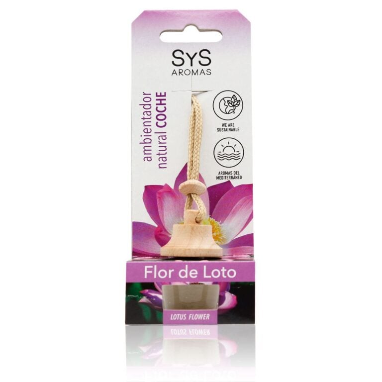 Ambientador coche Flor de Loto 7ml Style SYS Aromas colgante retrovisor aroma floral y oriental
