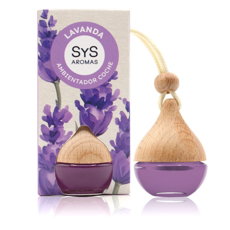 Ambientador Coche Lavanda Silvestre 6ml Gota SYS Aromas colgante para retrovisor aroma floral y agreste