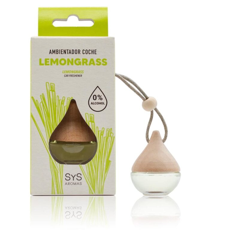 Ambientador coche Lemongrass 6ml Gota SYS Aromas colgante retrovisor aroma cítrico y fresco