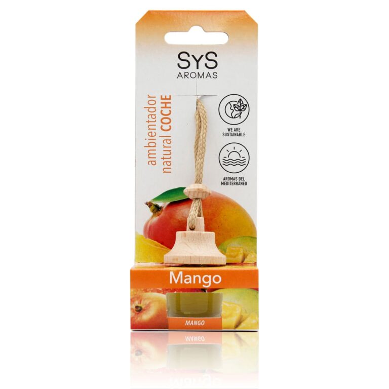 Ambientador coche Mango 7ml Style SYS Aromas colgante retrovisor aroma tropical y afrutado