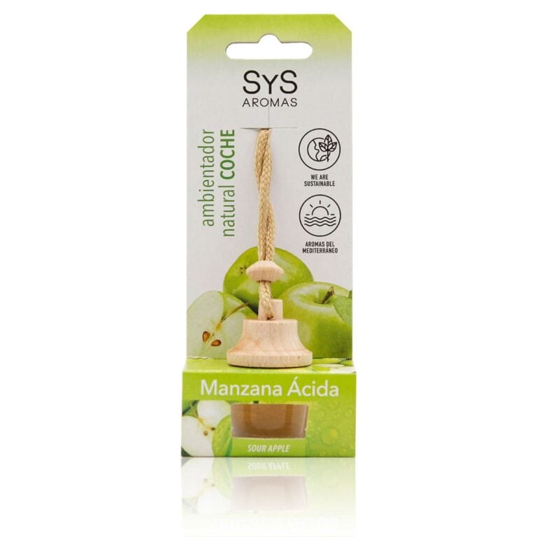 Ambientador coche Manzana Ácida 7ml Style SYS Aromas colgante retrovisor aroma afrutado y ácido