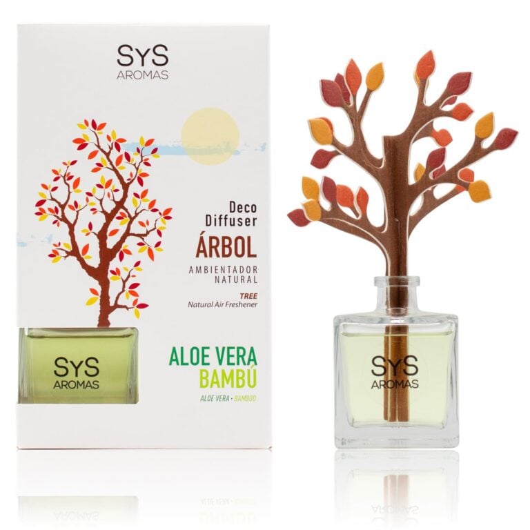 Ambientador difusor árbol Aloe Vera-Bambú 90ml SYS Aromas decorativo aroma fresco