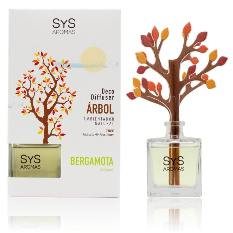 Ambientador difusor árbol Bergamota 90ml SYS Aromas decorativo aroma cítrico y floral