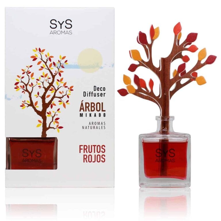 Ambientador difusor árbol Frutos Rojos 90ml SYS Aromas decorativo aroma afrutado