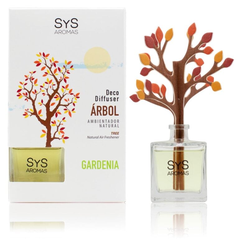 Ambientador difusor árbol Gardenia 90ml SYS Aromas decorativo aroma floral y exótico