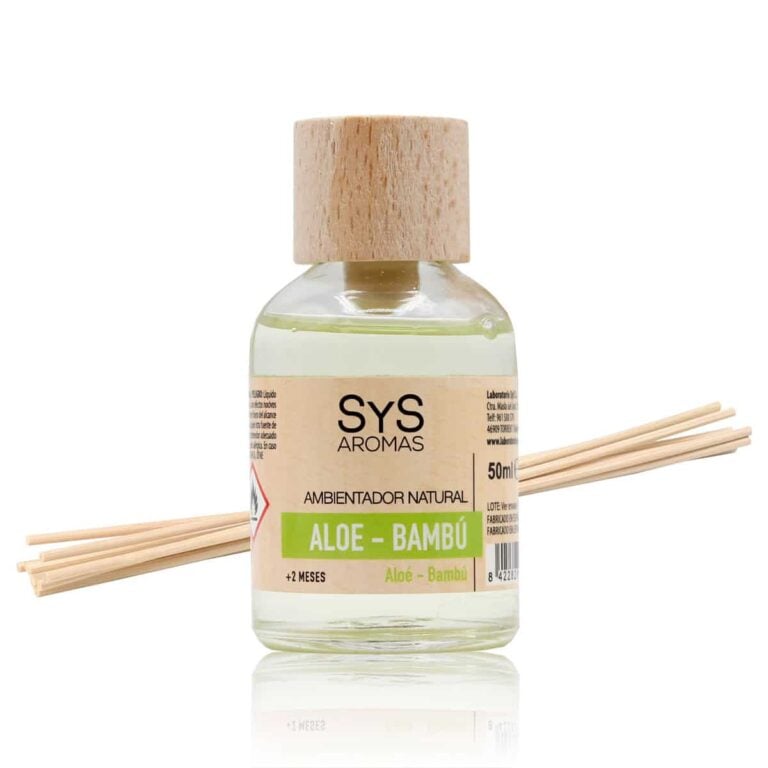Ambientador mikado Aloe Vera-Bambú 50ml SYS Aromas con varillas difusoras
