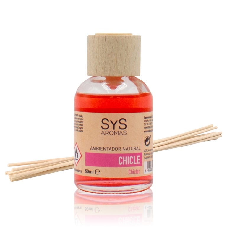 Ambientador mikado Chicle 50ml SYS Aromas con varillas difusoras