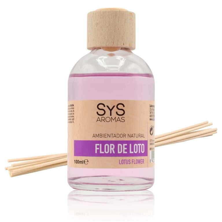 Ambientador mikado Flor de Loto 100ml SYS Aromas con varillas difusoras