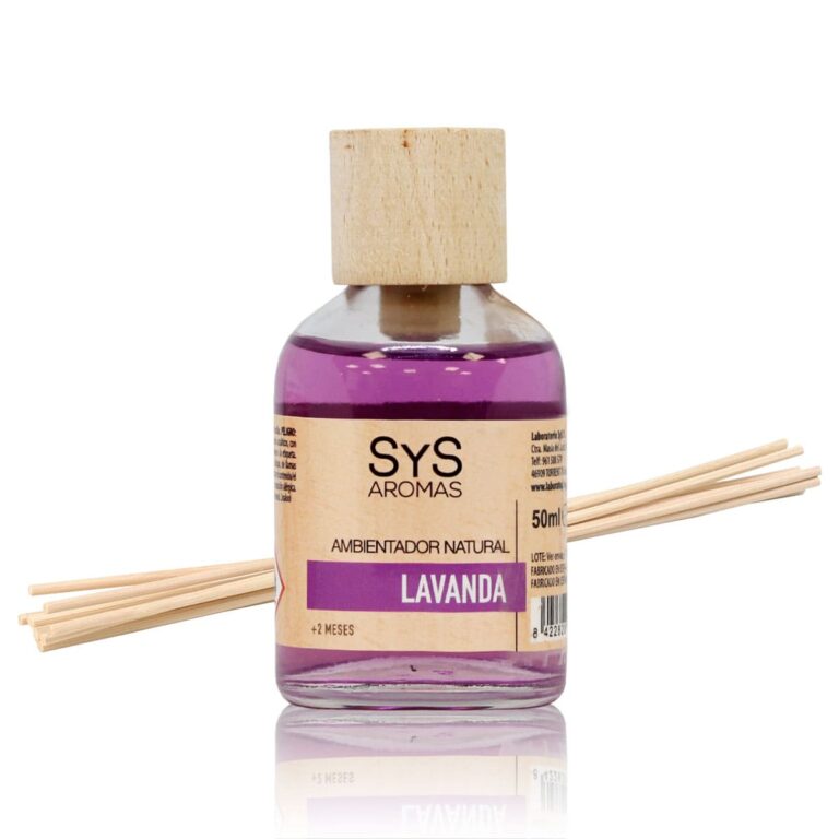 Ambientador mikado Lavanda 50ml SYS Aromas con varillas difusoras