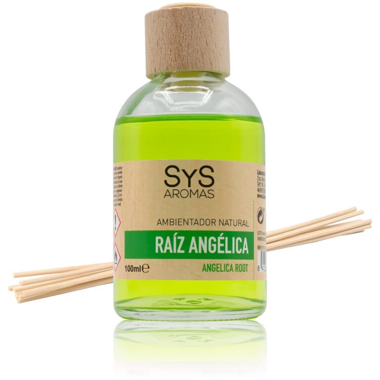 Ambientador mikado Raíz Angélica 100ml SYS Aromas con varillas difusoras