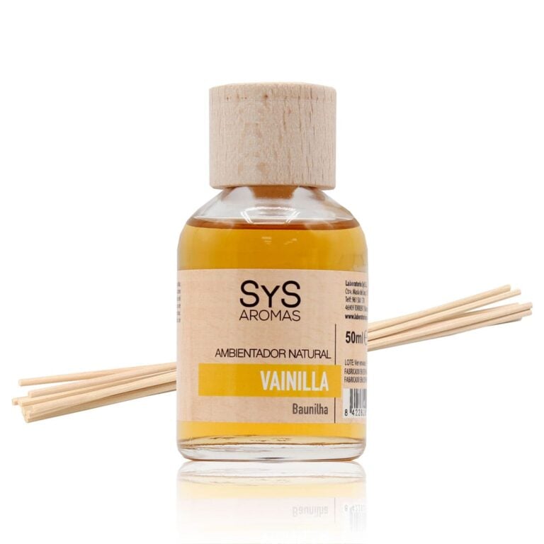 Ambientador mikado Vainilla 50ml SYS Aromas con varillas difusoras