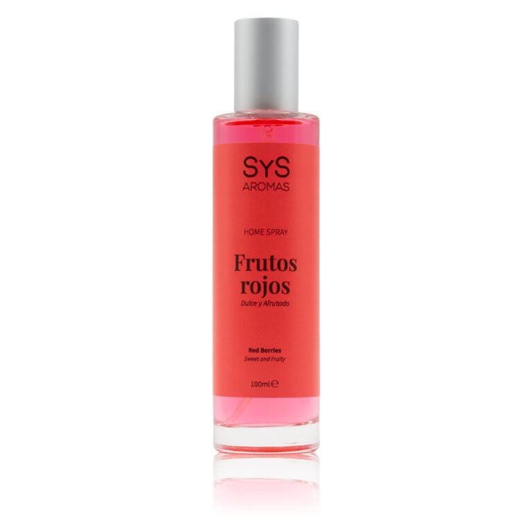Ambientador Pulverizador Frutos Rojos 100 ml Origins SYS Aromas con notas afrutadas y dulces, aroma estimulante e intensidad media alta.