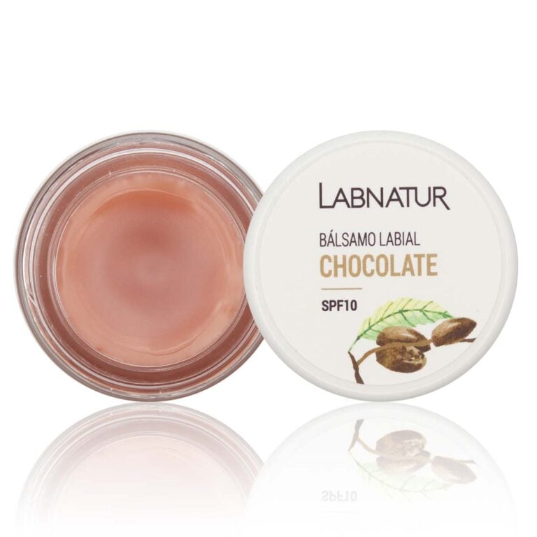 Bálsamo Labial Chocolate 15ml Labnatur natural con SPF10 para labios secos, hidratados y protegidos