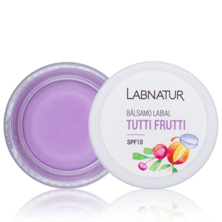 Bálsamo Labial Tutti Frutti 15ml Labnatur natural con SPF10 para labios secos, hidratados y protegidos