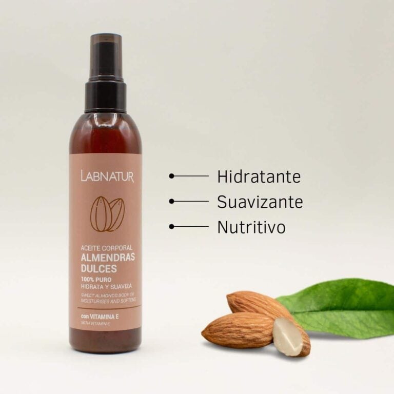 Beneficios del Aceite Corporal Almendras Dulces Labnatur 200 ml para hidratar, suavizar y nutrir la piel.