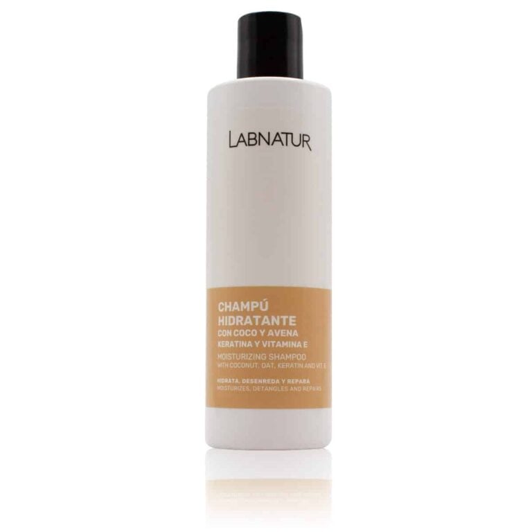 Champú Hidratante Coco y Avena con Keratina 250ml Labnatur natural para cabello seco deshidratado o encrespado