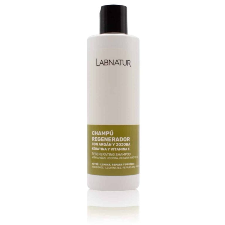 Champú Regenerador Argán y Jojoba con Keratina 250ml Labnatur natural para cabello seco dañado o apagado