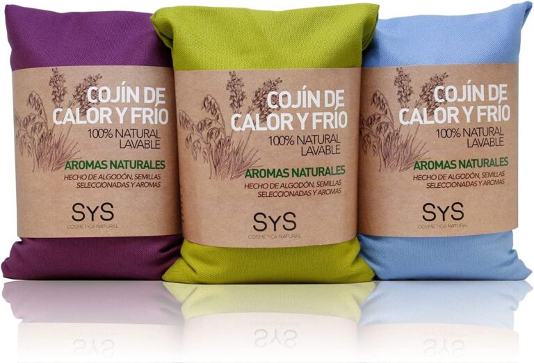 Cojín térmico natural con semillas frío y calor SYS Aromas para cuello, cervicales, espalda y zona lumbar