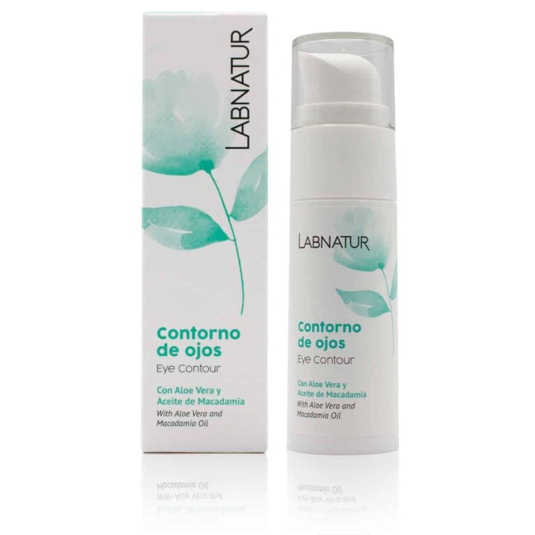Contorno de Ojos 30ml Labnatur Edición Limitada con aloe vera, aceite de macadamia y vitamina E para bolsas, ojeras y arrugas.