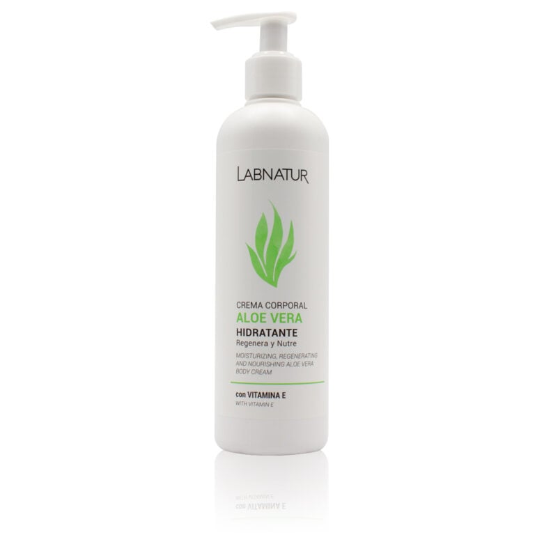 Crema corporal Aloe Vera 400ml Labnatur natural con flor de loto karité alantoína y vitamina E