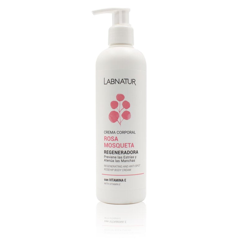 Crema corporal Rosa Mosqueta 400ml Labnatur natural con aceite de avellanas karité alantoína y vitamina E