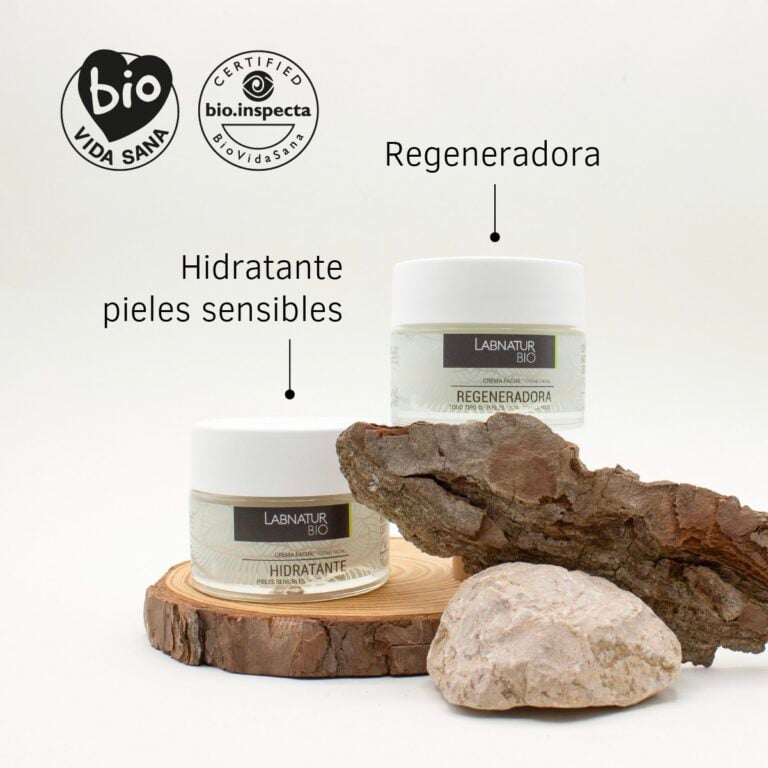 Comprar Crema Facial Regeneradora 50ml Labnatur Bio con rosa mosqueta, aloe vera, karité y vitamina E.