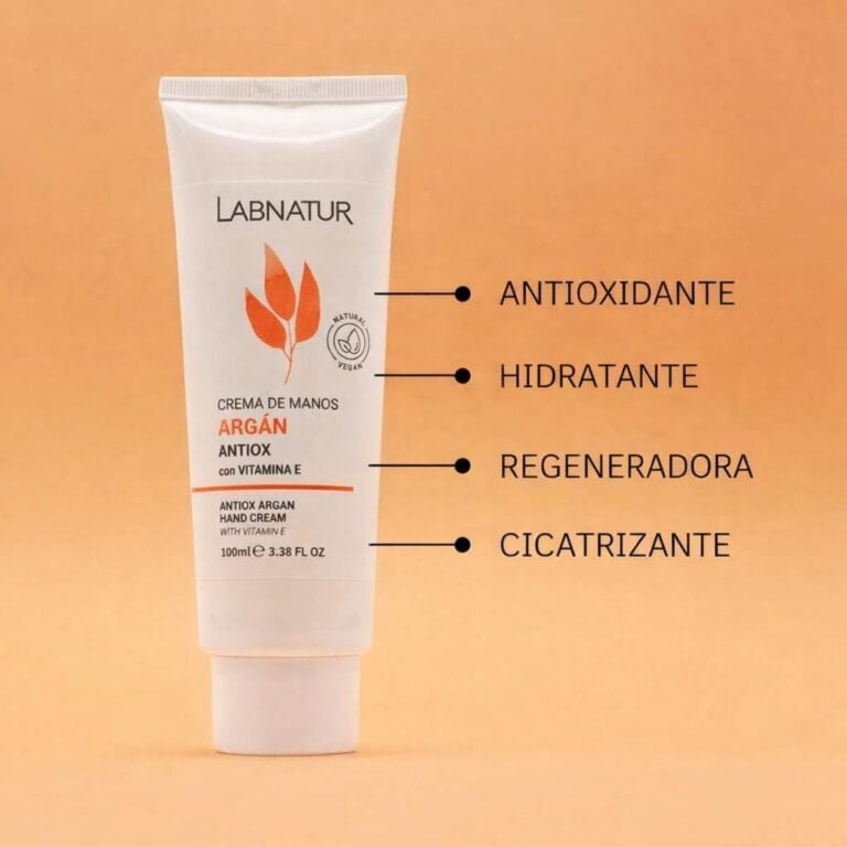 Crema de Manos Argán 100ml Labnatur con las propiedades antioxidante, hidratante, regeneradora y cicatrizante