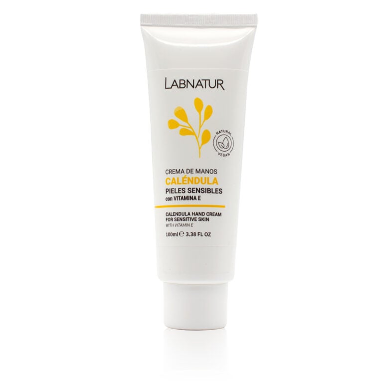 Crema de manos Caléndula 100ml Labnatur natural con aceite de almendras camomila karité urea y vitamina E