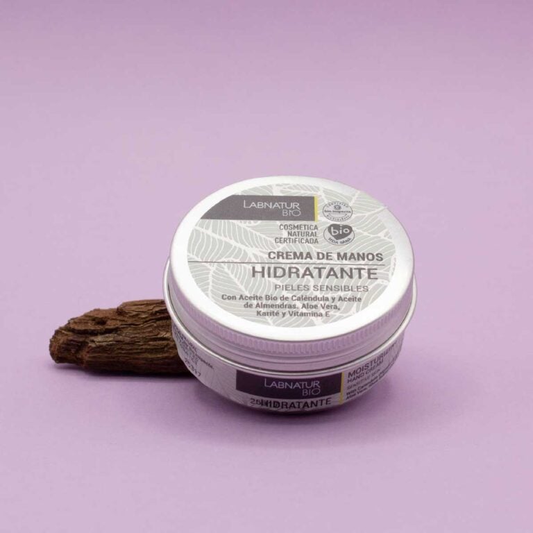 Envase frontal de Crema de Manos Hidratante Pieles Sensibles 50ml Labnatur Bio natural certificada.
