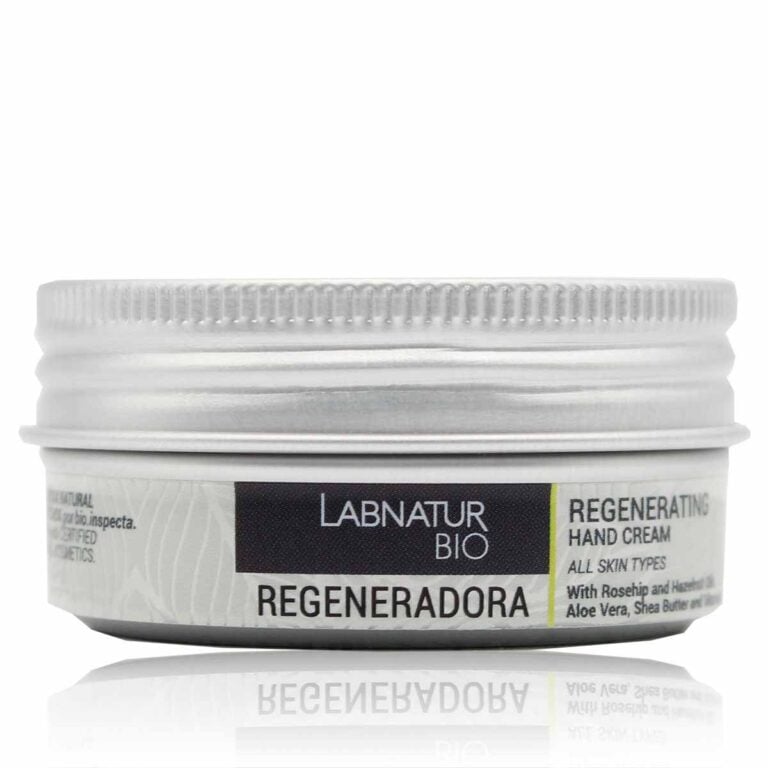 Envase frontal de Crema de Manos Regeneradora 50ml Labnatur Bio para todo tipo de pieles.