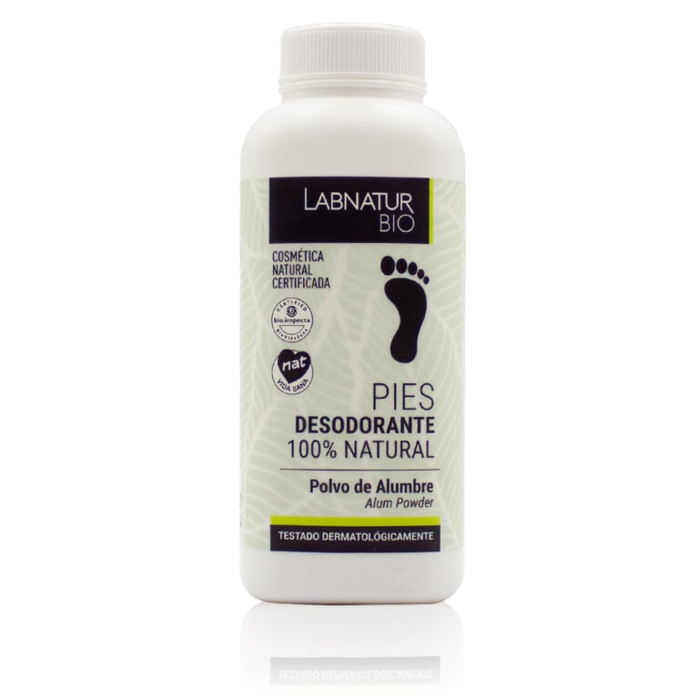 Desodorante Alumbre Polvo Pies 100g Labnatur Bio con polvo de alumbre 100% natural para neutralizar el mal olor.