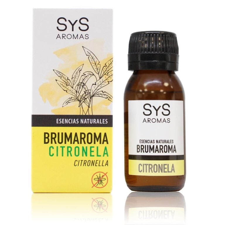 Esencia Hidrosoluble Citronela 50ml SYS Aromas para humidificadores y difusores aroma cítrico y herbal