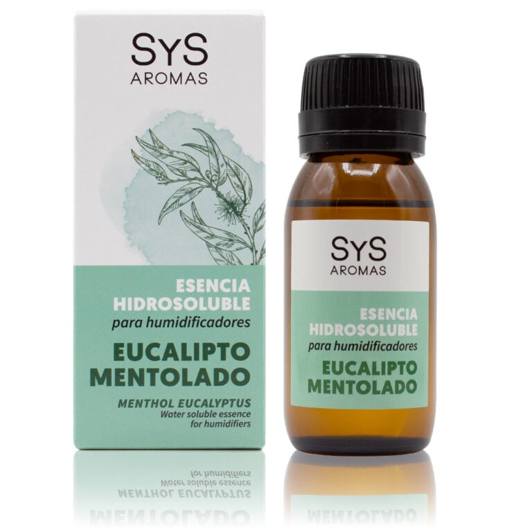 Esencia Hidrosoluble Eucalipto Mentolado 50ml SYS Aromas para humidificadores y difusores aroma herbal y balsámico