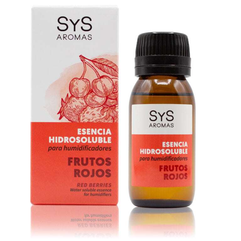 Esencia Hidrosoluble Frutos Rojos 50ml SYS Aromas para humidificadores y difusores aroma dulce y afrutado