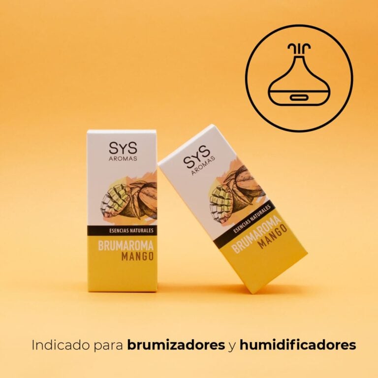 Esencia Hidrosoluble Mango 50ml SYS Aromas con fragancia tropical para humidificadores y difusores
