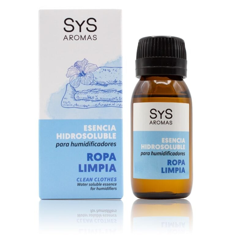 Esencia Hidrosoluble Ropa Limpia 50ml SYS Aromas para humidificadores y difusores aroma fresco y limpio